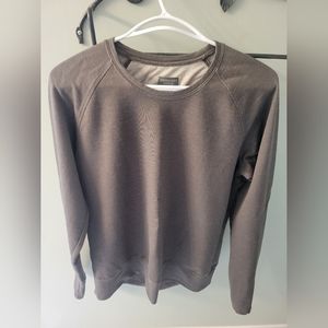 Icebreaker 100% merino wool crew neck sweater in brown, size L